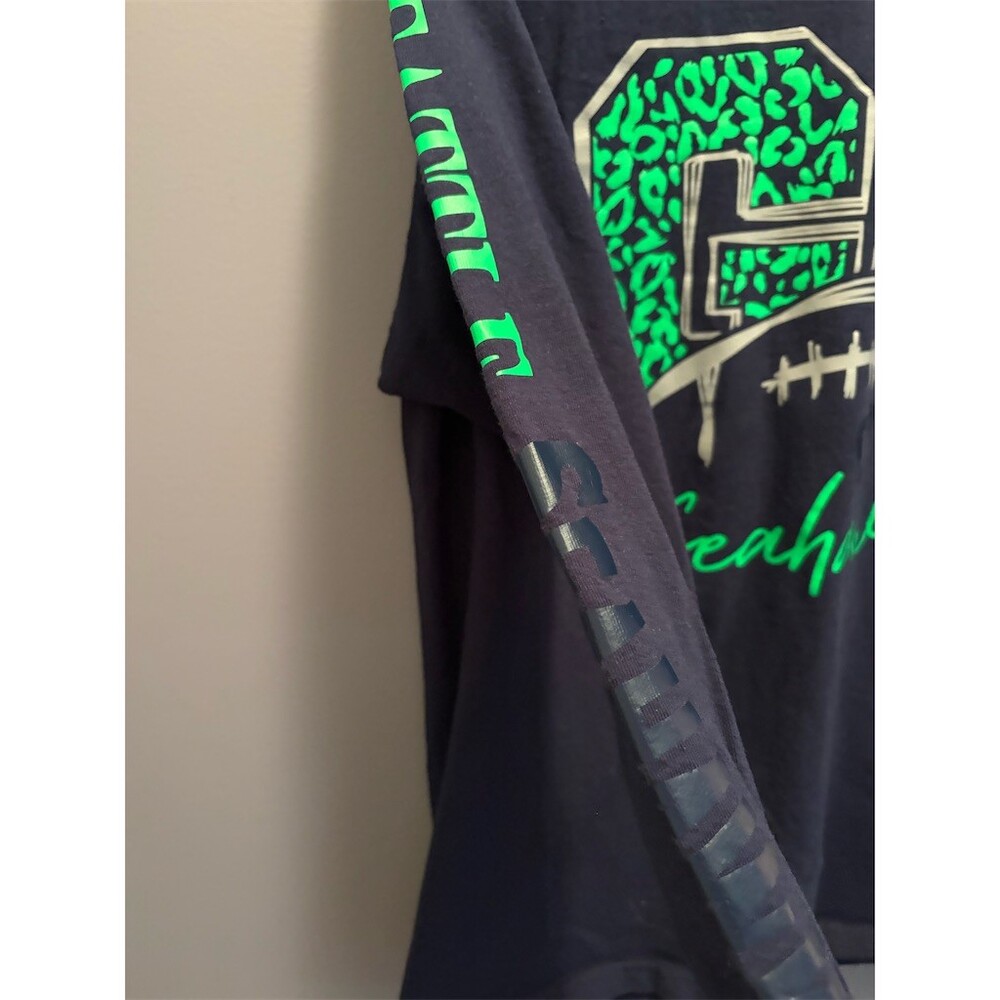Gildan Seattle Seahawks GO Seahawks Graphic Long Sleeve Crewneck T-Shirt Unisex - Picture 4 of 9